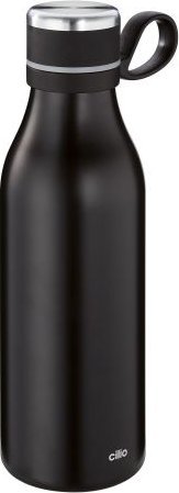 Cilio Butelka termiczna, stal nierdzewna, 0,5 l, śred. 7 x 24 cm, czarna Sportivo / Cilio