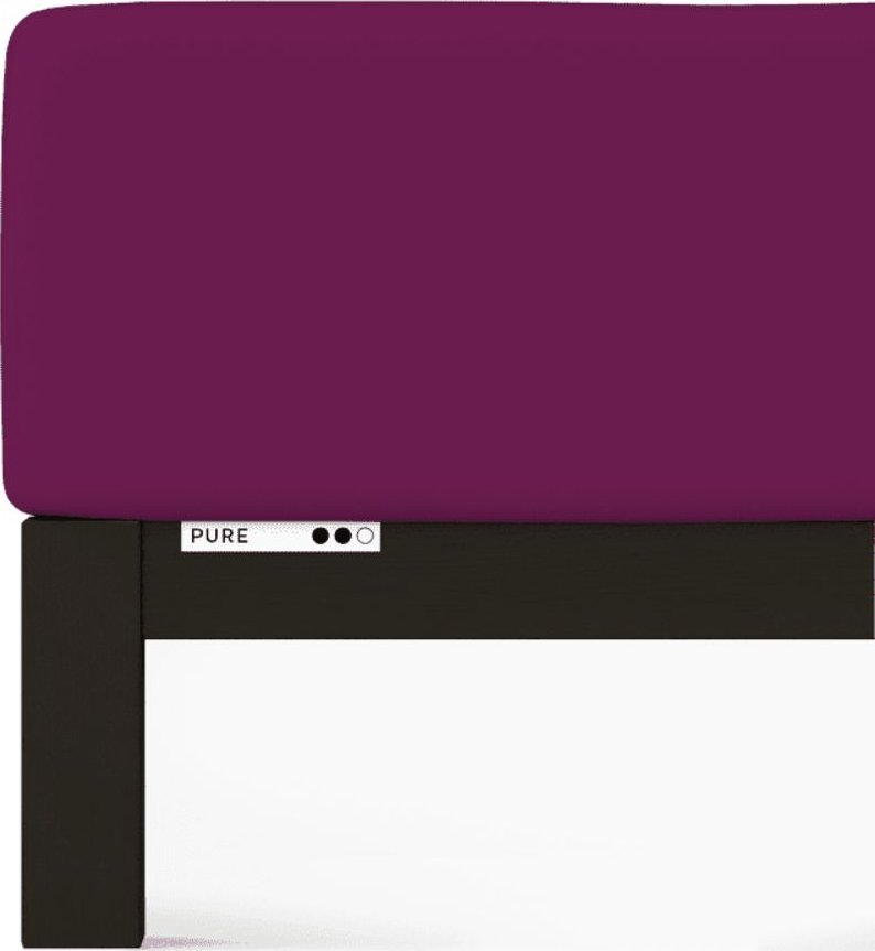 Schlaf-Gut Prześcieradło Schlafgut Pure Baby 60/70x120/140 Purple Deep - (542)
