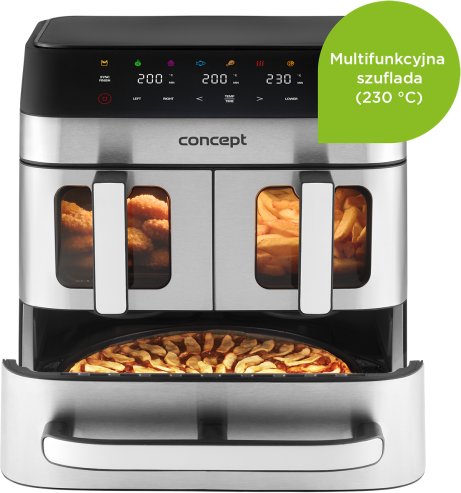 Frytkownica beztłuszczowa Air Fryer 18,5 l PIZZA TRIO FR9000