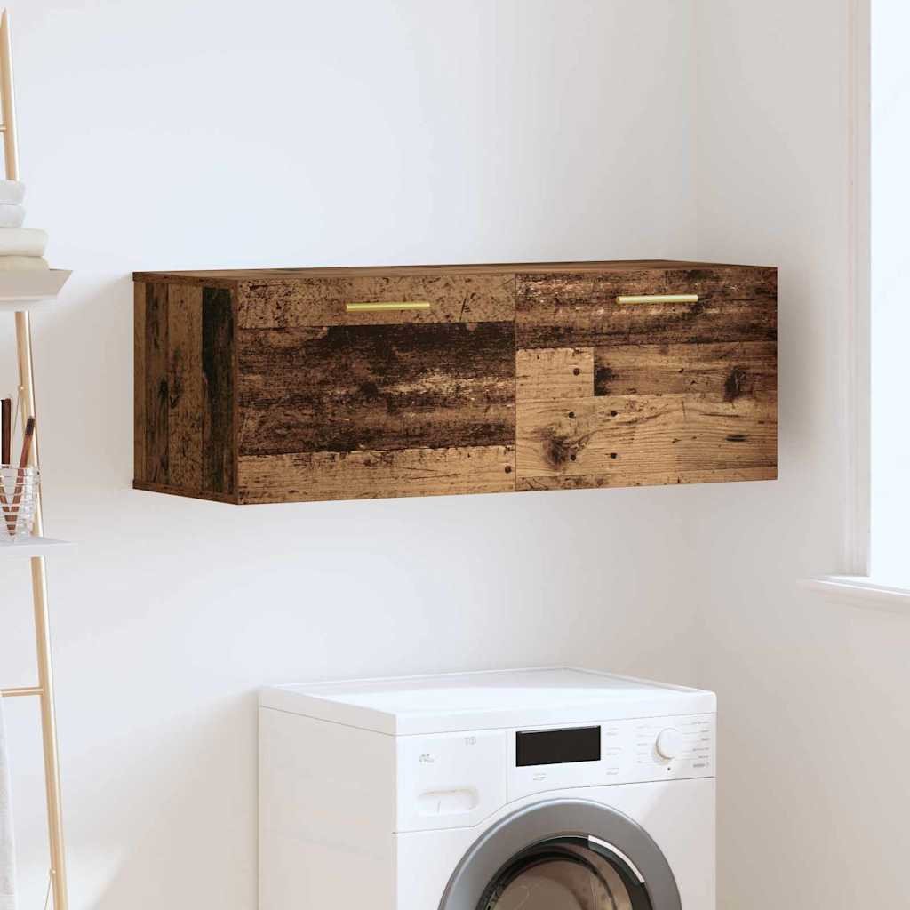 vidaXL Szafka ścienna Stare drewno 100 x 36.5 x 35 cm