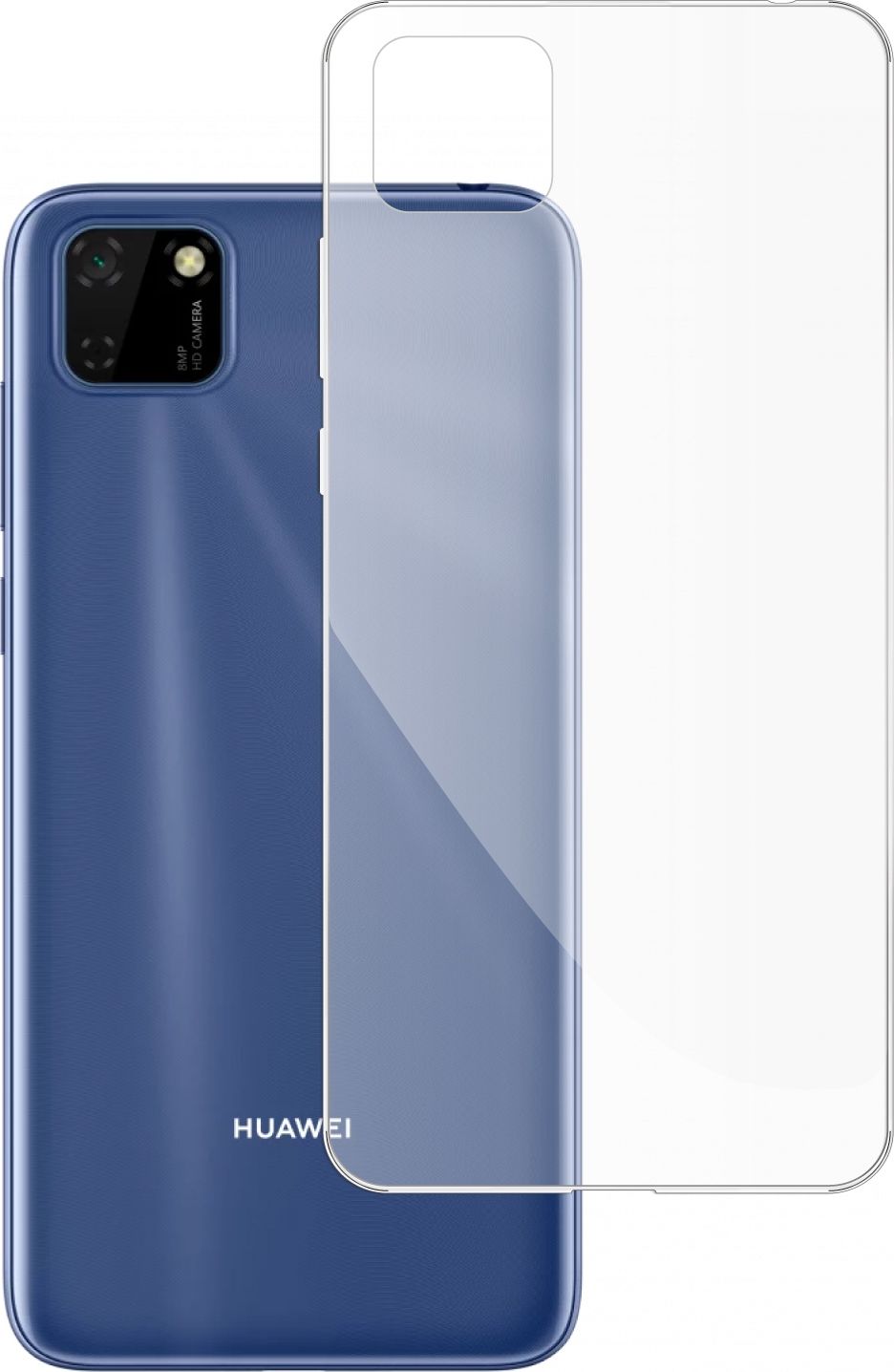 etumi Etui Do Huawei Y5P Gumowe Slim Clear View Pokrowiec Ochronny / Futerał Obudowa / Ochrona Clear Cover Bezbarwne Slim Case0065