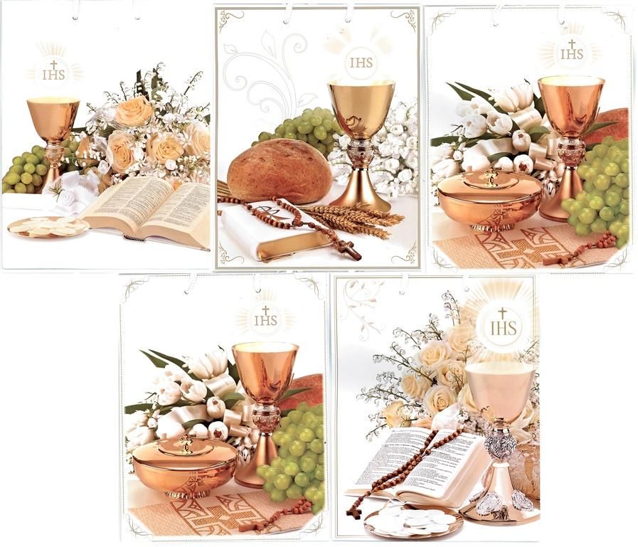 Panorama Torebka ozdobna laminowana komunia PL-6 mix - 233482