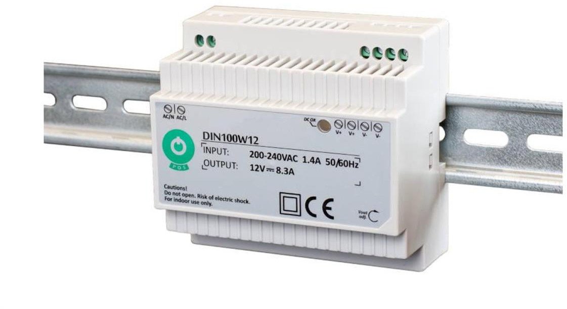 DIN100W24 Zasilacz na szynę DIN 100W 24V