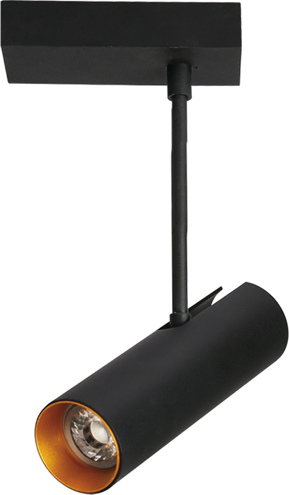 Lampa sufitowa Azzardo Spot natynkowy czarny AZzardo Lens Square AZ3515