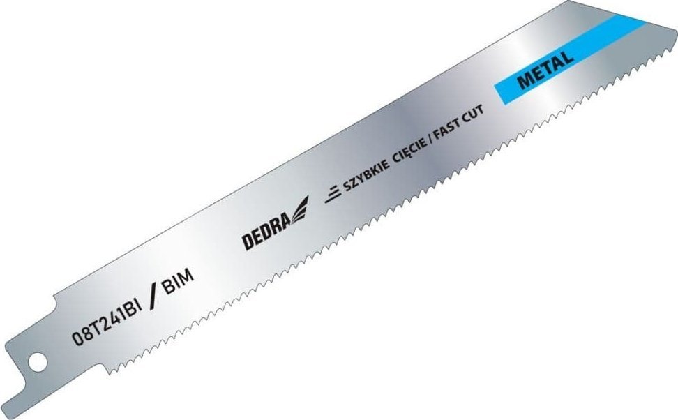 Dedra Brzeszczoty do piły szablastej 150/125mm, metal, BIM,2szt