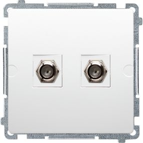 Kontakt-Simon Gniazdo antenowe podwójne TYP F BASIC BIA (BMAF2.01/11)