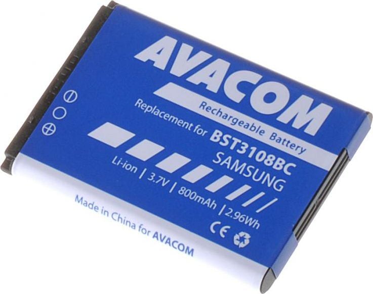 Bateria Avacom do Samsung X200, E250 Li-Ion 3,7V 800mAh (GSSA-E900-S800A)