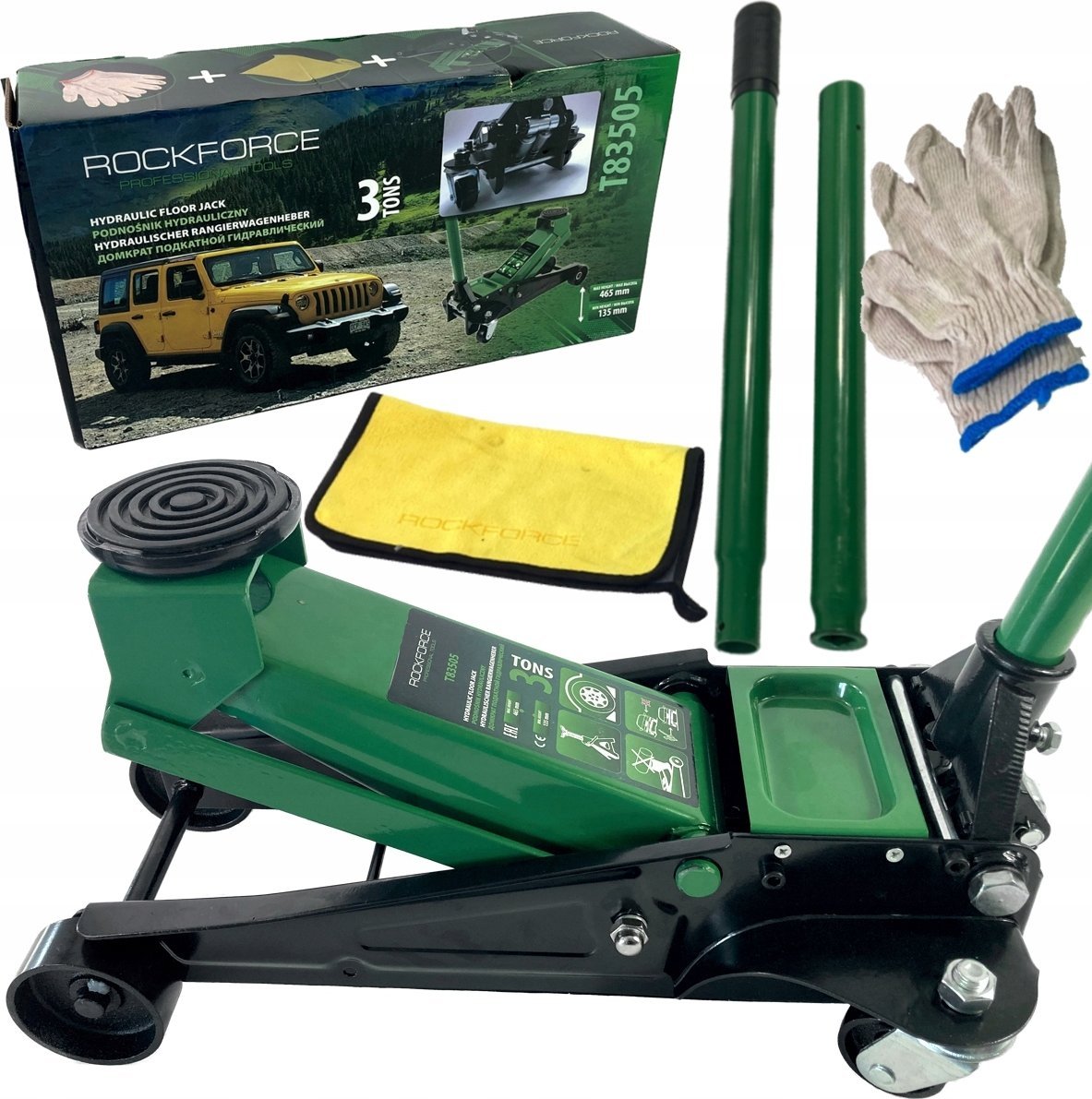 Sourcing Podnośnik hydrauliczny 3t (2-tłokowy) (RF-T83505)