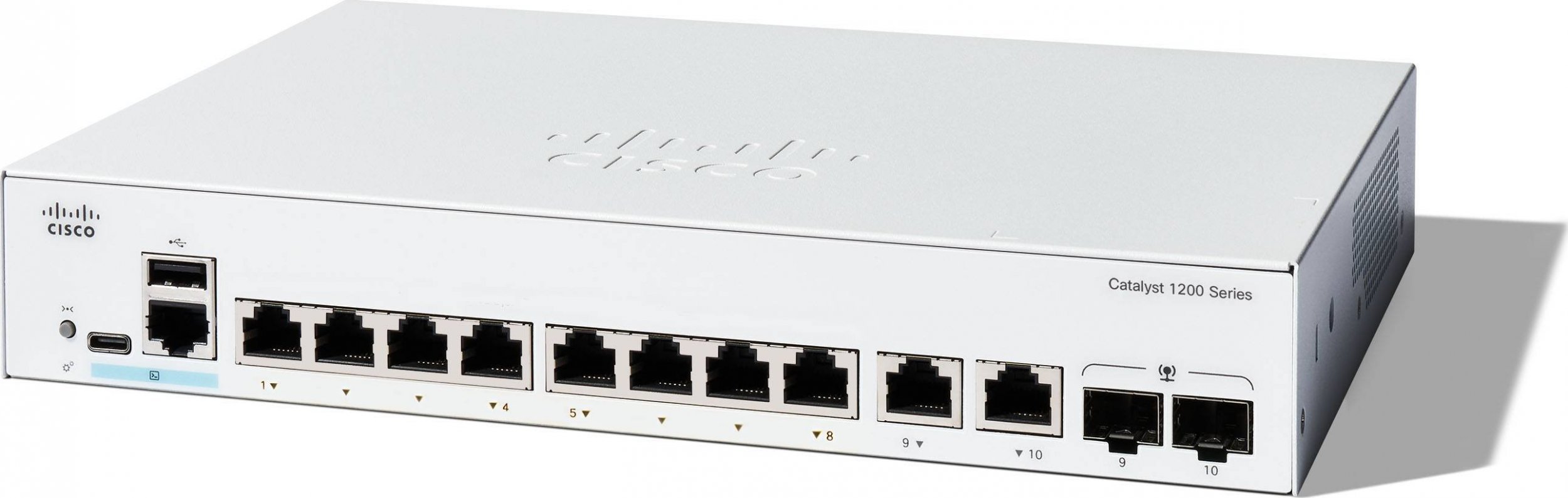 Switch Cisco CISCO Catalyst 1200 8-Port Switch / Data-Only / 2 x 1G SFP Uplinks / external power supply