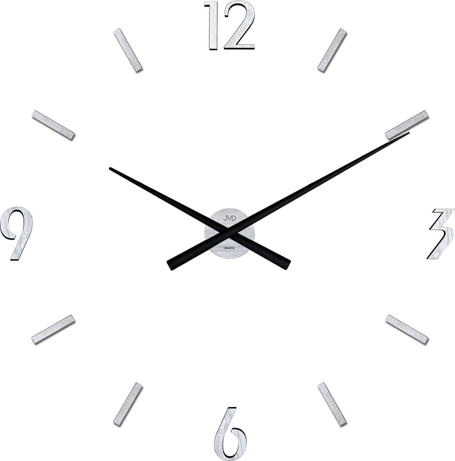 JVD Zegar ścienny JVD HT467.2 naklejany na ścianę, szybę...jasnoszary