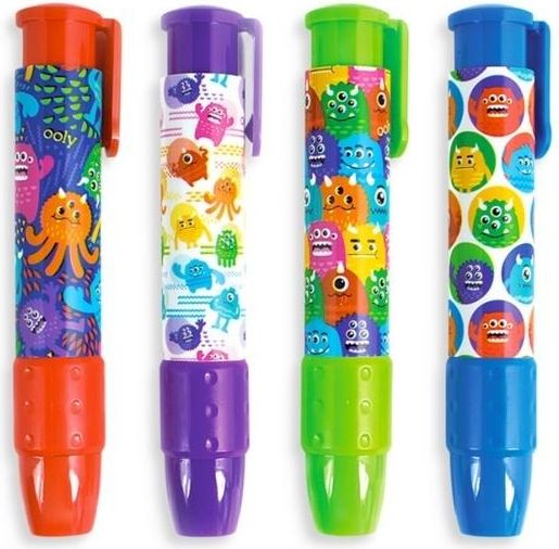 Kolorowe Baloniki Mechaniczne Gumki do Ścierania Potworki