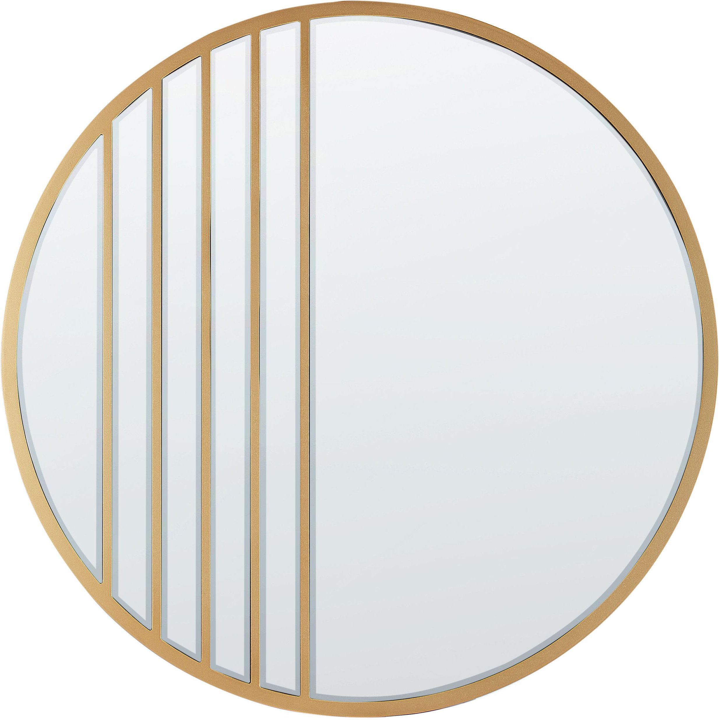 Beliani Lustro ścienne 80 cm Złoty COUST