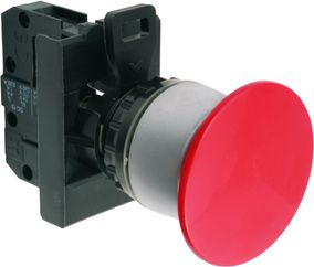 Spamel Przycisk grzybkowy 1Z 22mm czerwony (ST22-DC-10)