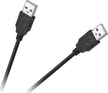 Kabel USB Cabletech USB-A - USB-A 1.5 m Czarny (KPO4012-1.5)