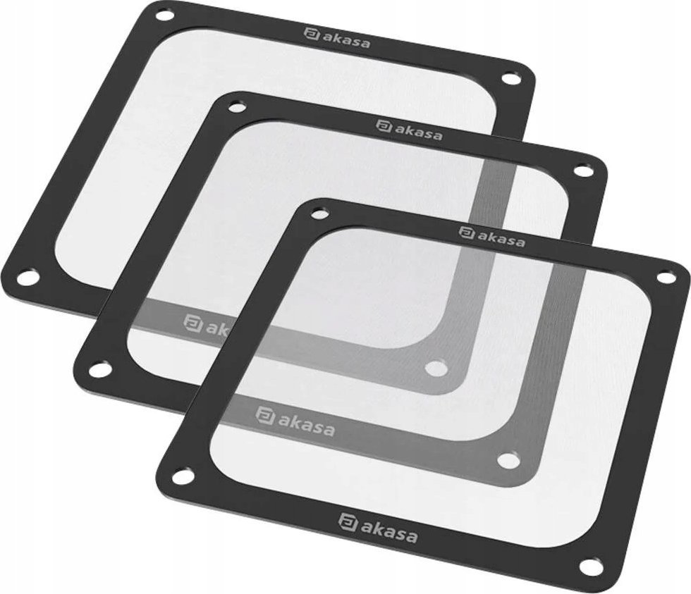 Akasa filtr przeciwkurzowy mocna magnetyczna siatka nylonowa, 120mm, 3-pack
