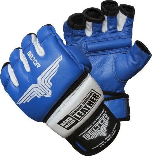 Beltor Beltor rękawice MMA Combat nieb-białe M