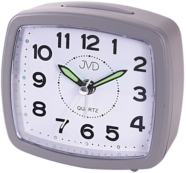 Budzik JVD SRP8506.2 9x8 cm drzemka podświetlenie cichy chód .