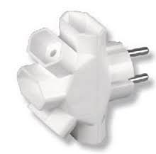 Timex Rozgałeźnik wtyczkowy 5xEuro biały R-5