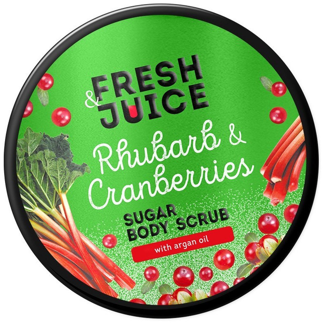 ELFA PHARM Fresh juice cukrowy peeling do ciała rabarbar i żurawina 200ml