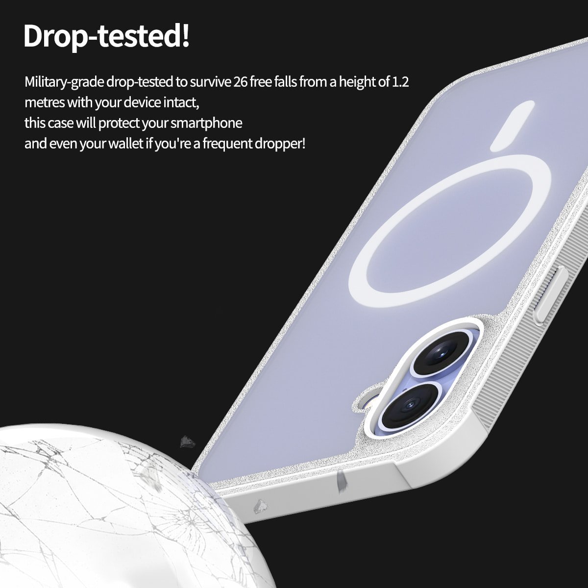 Araree Araree Duple M Armor iPhone 16 Pro Max 6.9" case white AR20-02112B