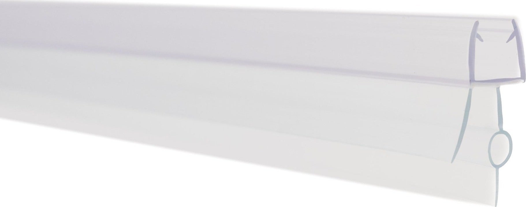 Uszczelka okapnik bezbarwna 8mm, 1m, 1szt