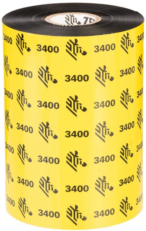 Wax/Resin Ribbon, 102mmx450m, 3400; High Performance, 25mm core, 6/box