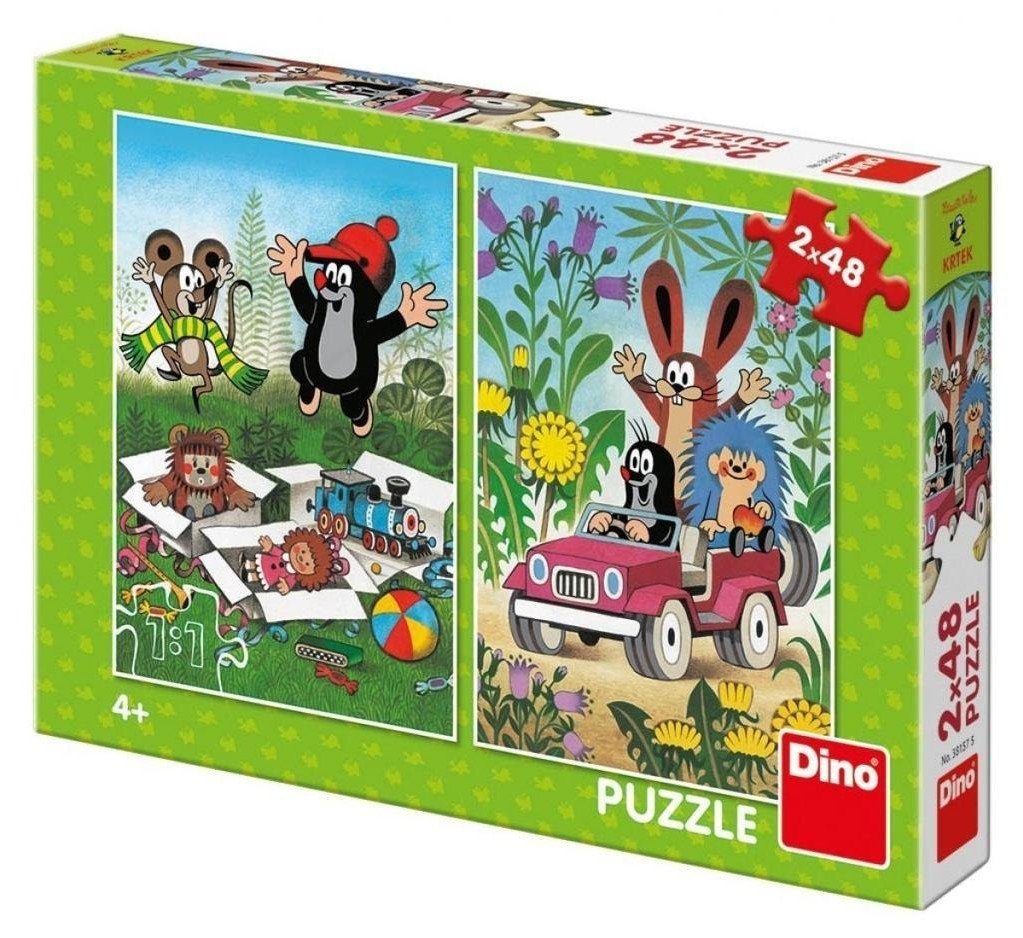 Puzzle 2w1 Krecik i Przyjaciele 2x48el