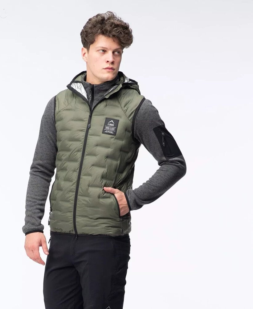 Męska kamizelka pikowana z kapturem Elbrus Huel Vest Primaloft rozmiar L