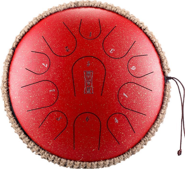 HLURU HLURU TB11-14 Galaxy Red Tongue drum 14" 11 ton