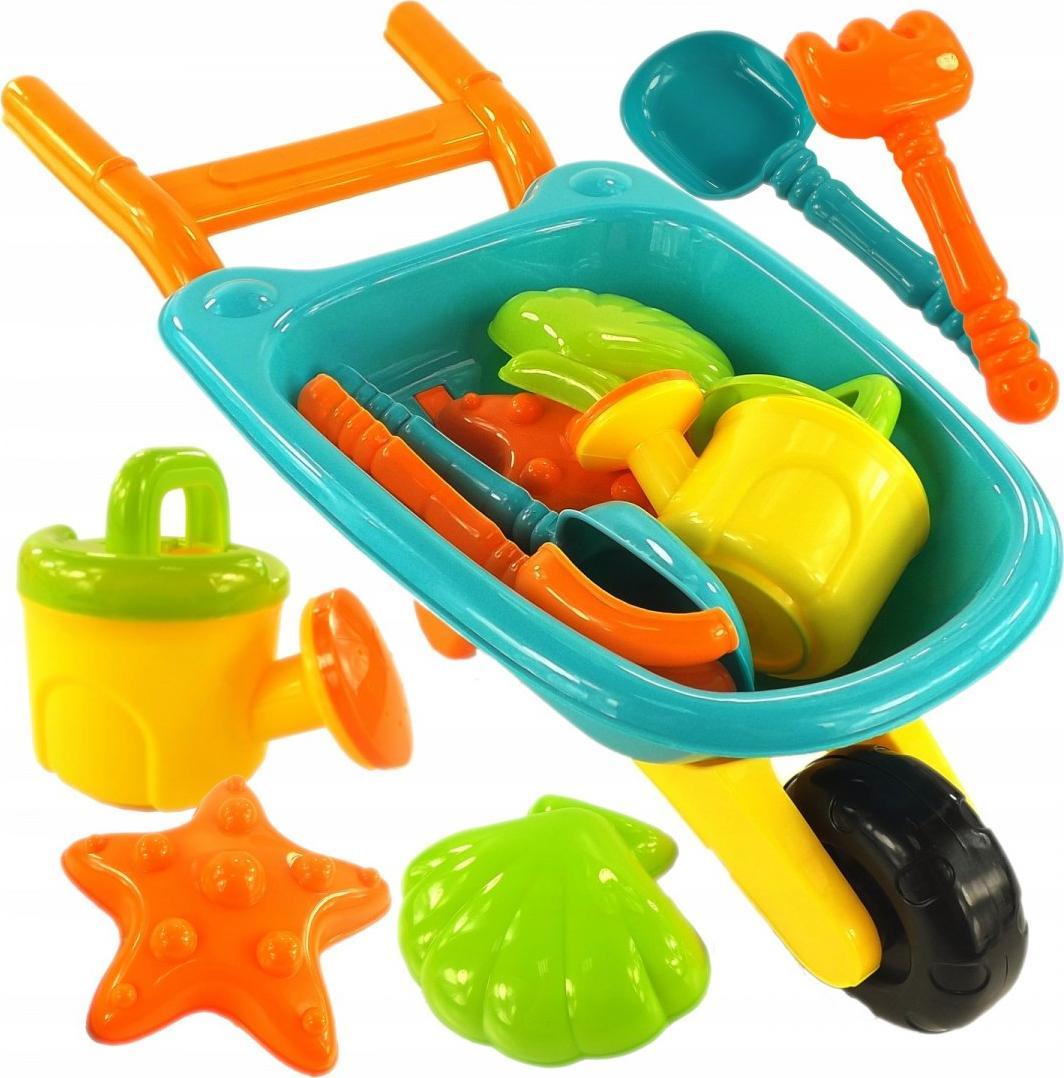 LUXMA TACZKA ZESTAW DO PIASKU KONEWKA FOREMKI 8077A