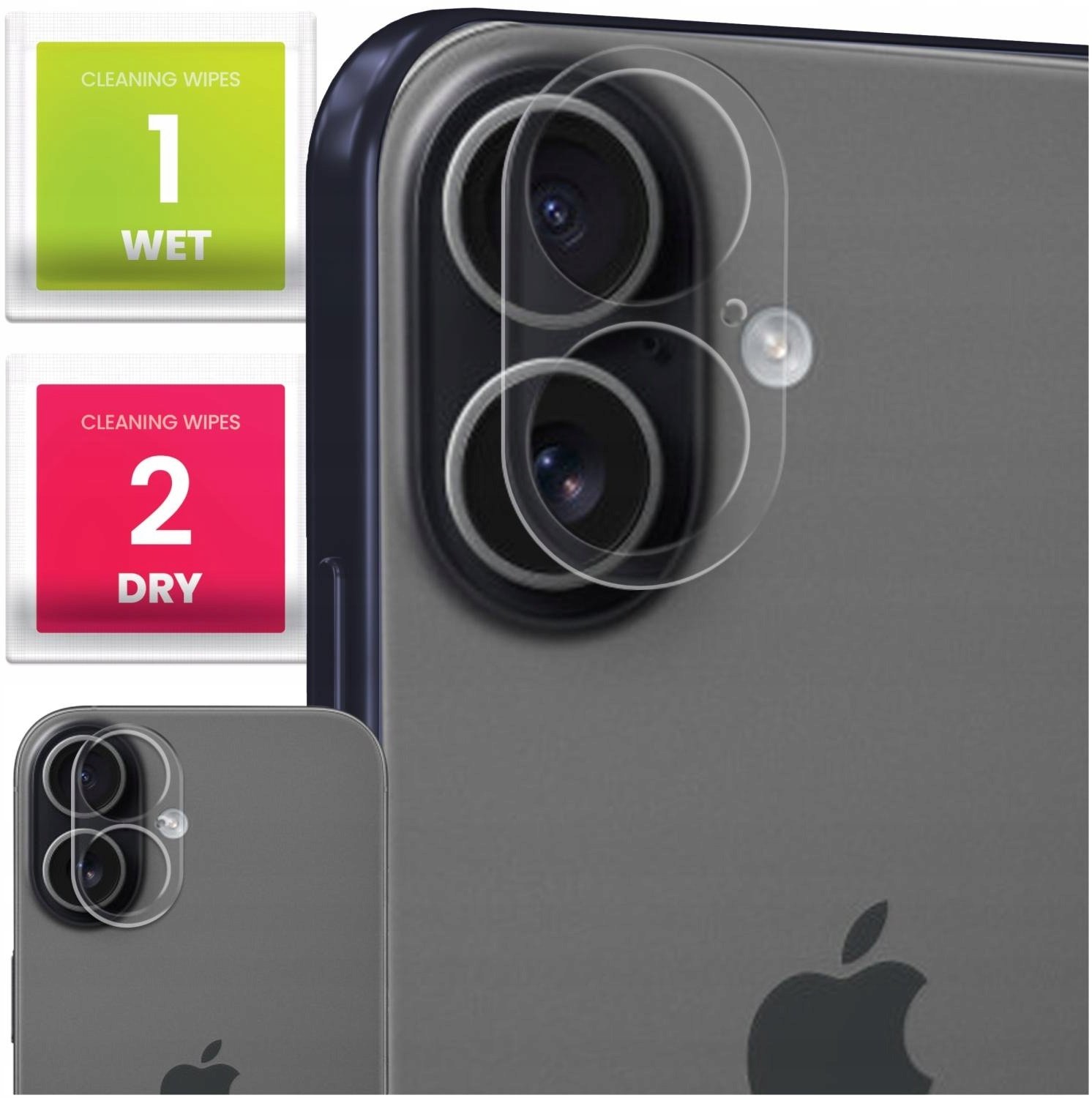 Szkło Hartowane Na Aparat Do Apple iPhone 17 (Ochronne, Kamera, Tył, 2.5D)