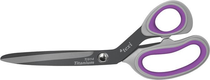 TEXI Nożyce krawieckie 9 1/4" (23,5 cm) z tytanowanymi ostrzami Texi Titanium Ti914