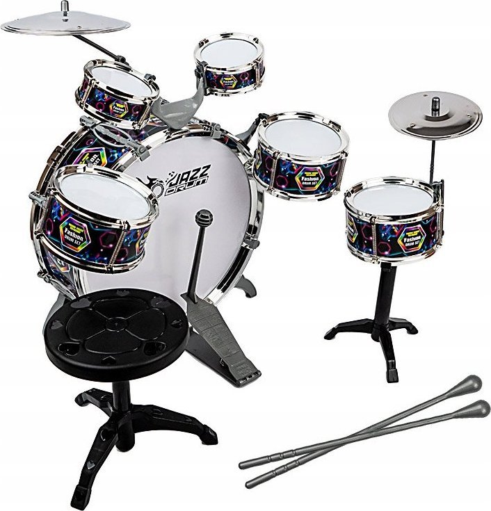 AIG Perkusja Dla Dzieci Zestaw Bębnów Talerze Duża