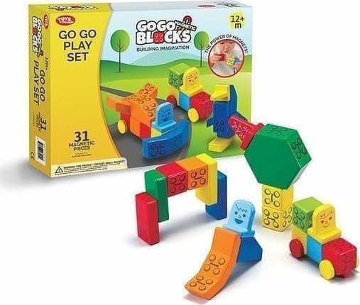 Klocki magnetyczne klasyczne 31el