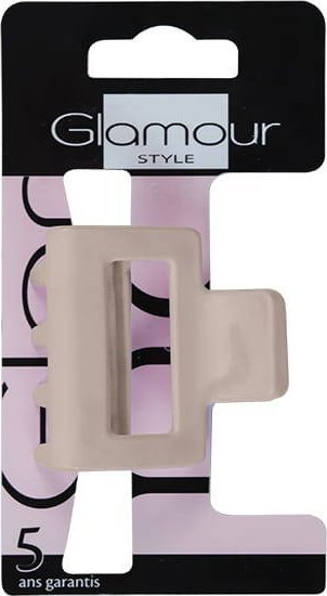 Glamour Klamra do włosów średnia Beżowa