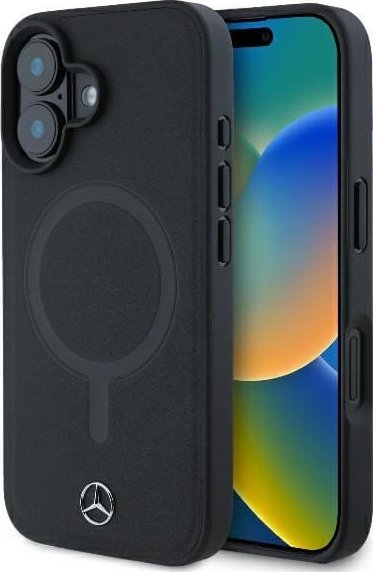 Mercedes MEHMP16M23RCMK iPhone 16 Plus 6.7" czarny/black hardcase Smooth Leather MagSafe