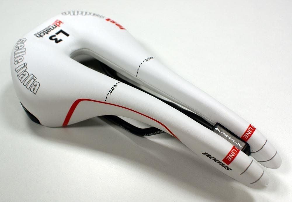 Selle Italia Siodło SELLE ITALIA NOVUS SUPERFLOW ENDURANCE MANGANESE (id match - L3) manganese tube 7, białe, testowe zestaw SIT-0000000000153 (NEW)