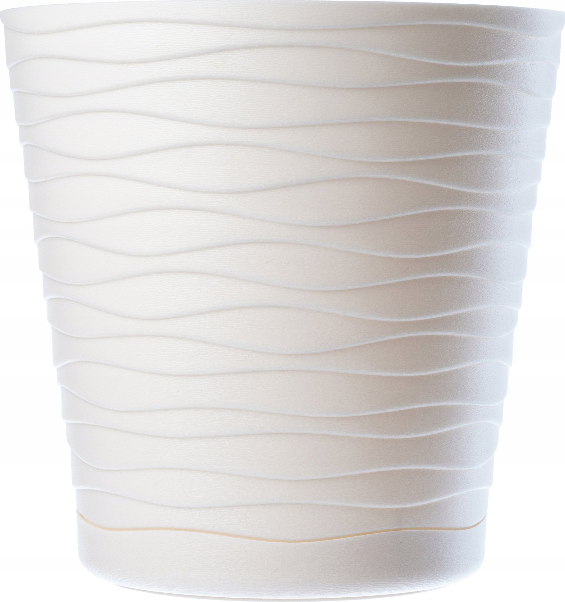 Kadax Doniczka Osłonka Na Kwiaty Podstawka Kremowa 13cm