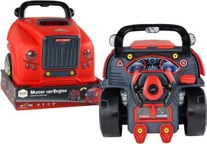 Silnik ciężarówki do rozkręcania czerwony