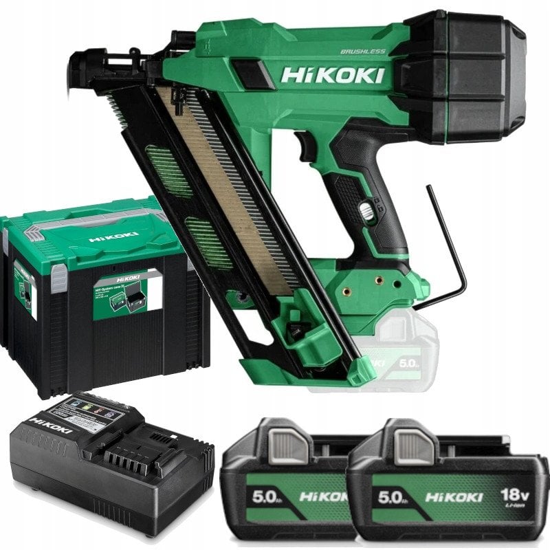 HIKOKI GWOŹDZIARKA 18V NR1890DCA WQZ 30-34° 50-90mm 2x5,0Ah BL HSC