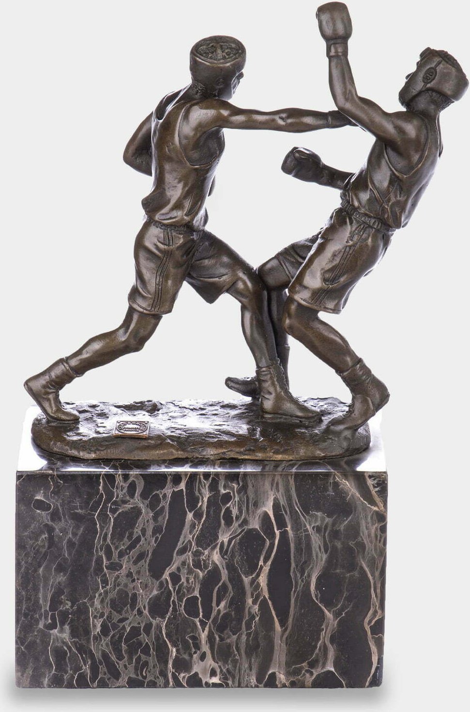 rzezbyzbrazu Walczący Pięściarze Statuetka z Brązu Trofeum Sporty Walki