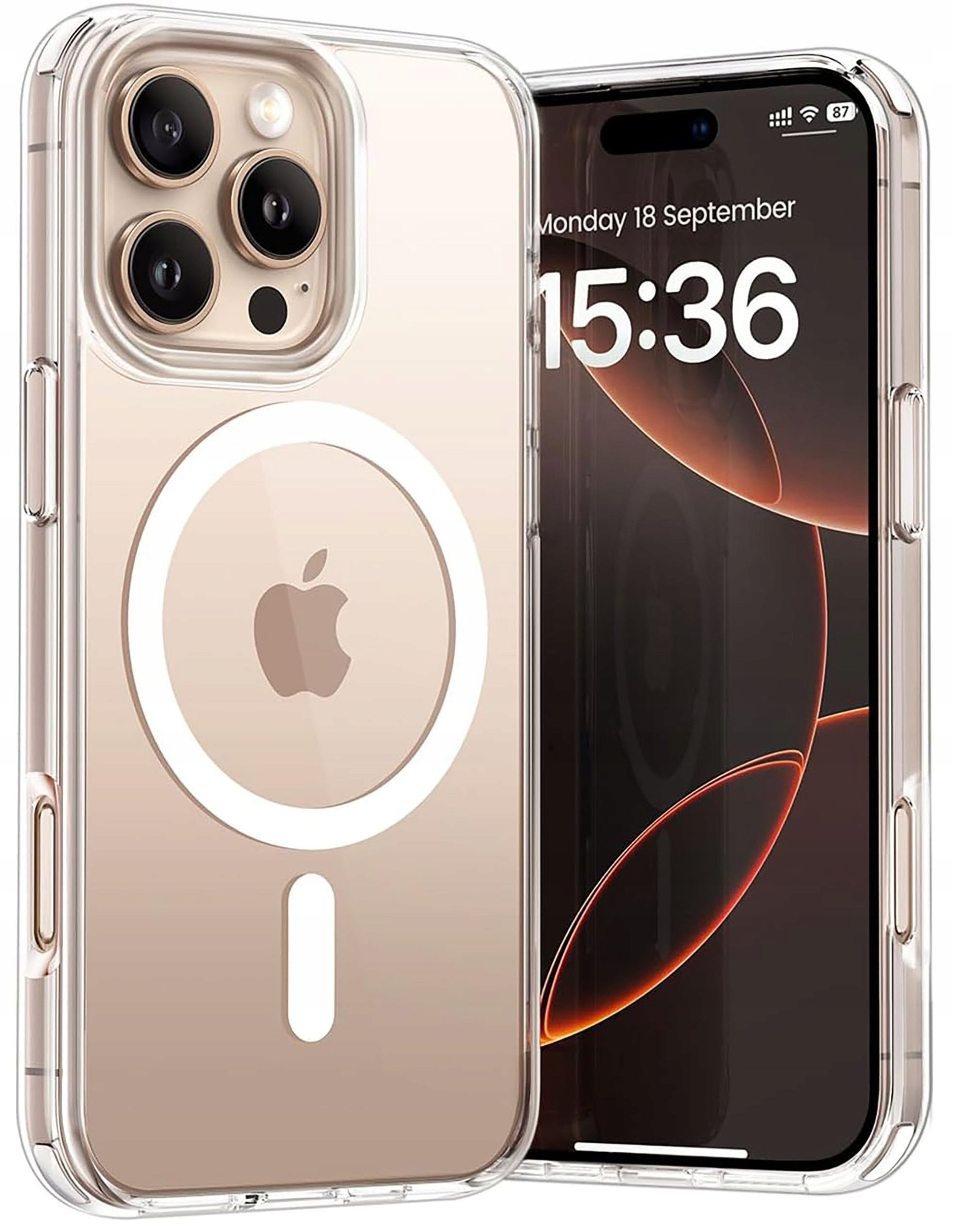 Etui do iPhone 16 Pro WZMACNIANE do MAGSAFE ANTI SHOCK CASE + Szkło 9H