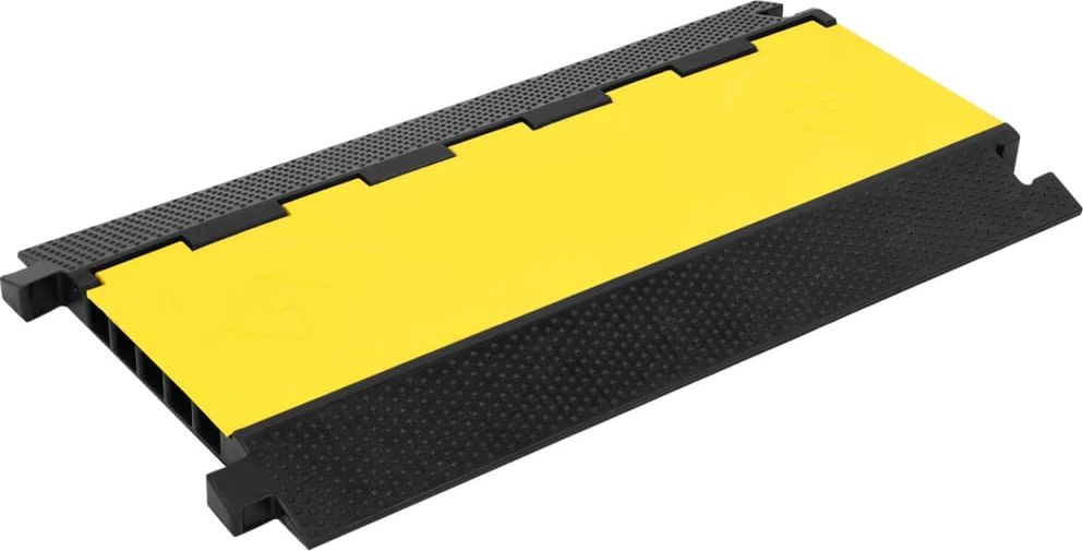 vidaXL Najazd kablowy, 5-kanałowy, 90 cm, gumowy