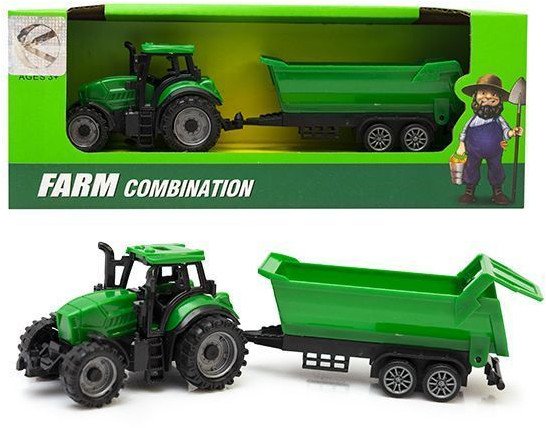 Traktor z przyczepą