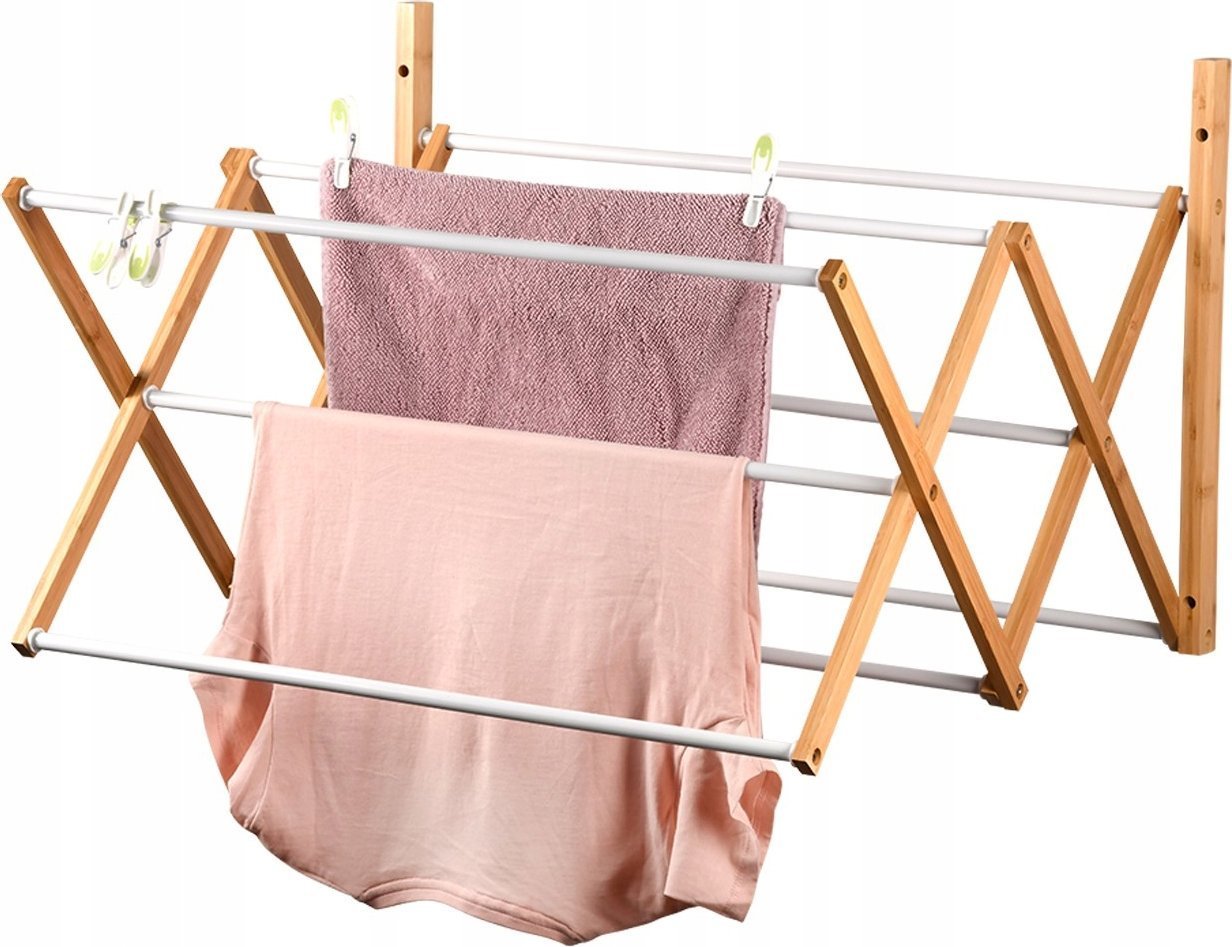 Kesper Bambusowa suszarka na pranie, 6 drążków