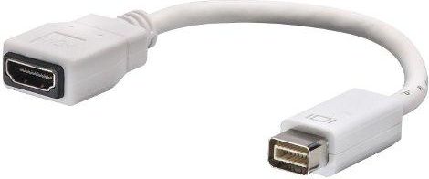 Adapter AV Lindy DVI Mini - HDMI biały