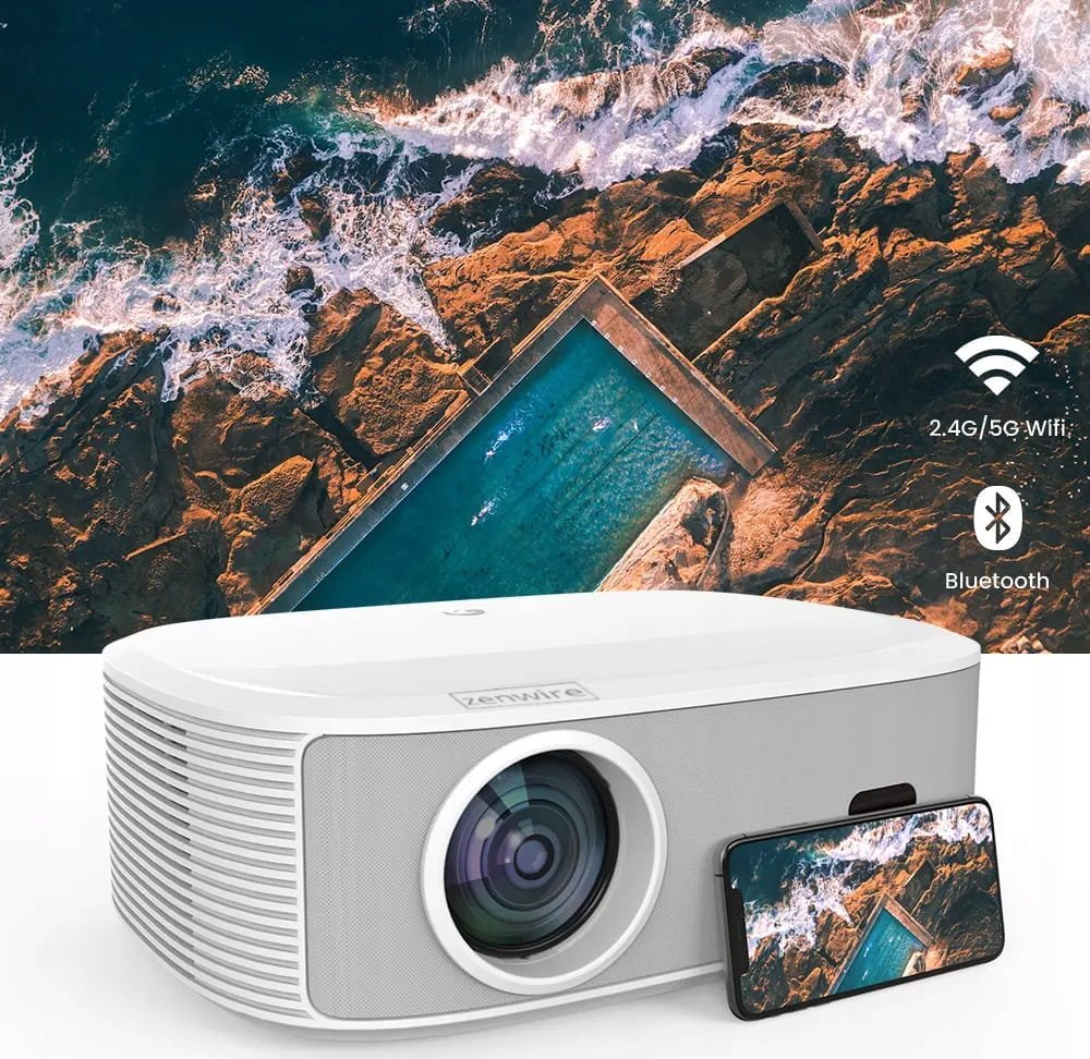 Projektor Triton Projektor Rzutnik Full HD 4K 24000lm 800 Ansi WiFi 2.4/5 Ghz SMART TV Linux Netflix Youtube Amazon MULTIMEDIALNY AutoFocus AutoKeysto