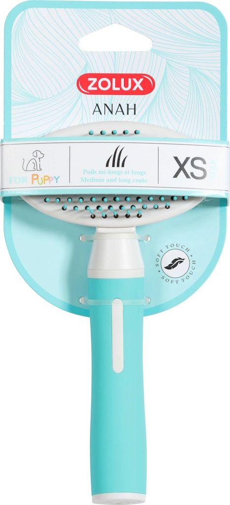 Zolux ANAH Miękka szczotka z wysuwanymi igłami dla szczeniąt