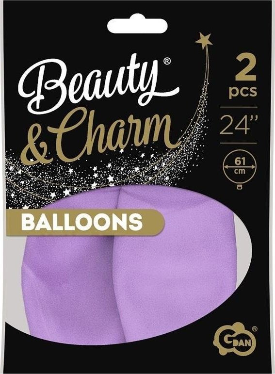 GoDan Balony Beauty&Charm makaronowe lawenda 61cm 2szt