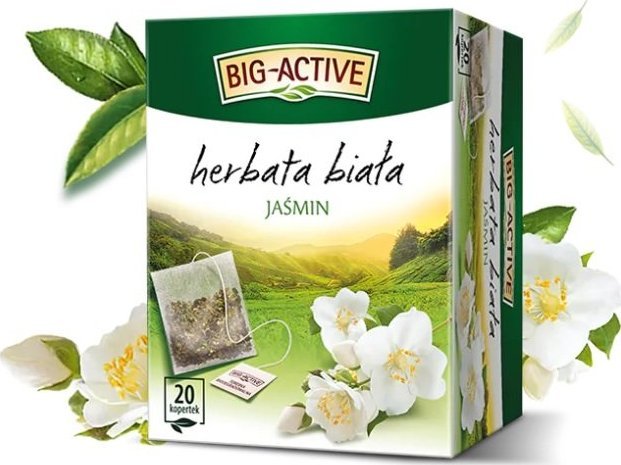 Herbapol BIG ACTIVE Herbata biała z jaśminem 20tb